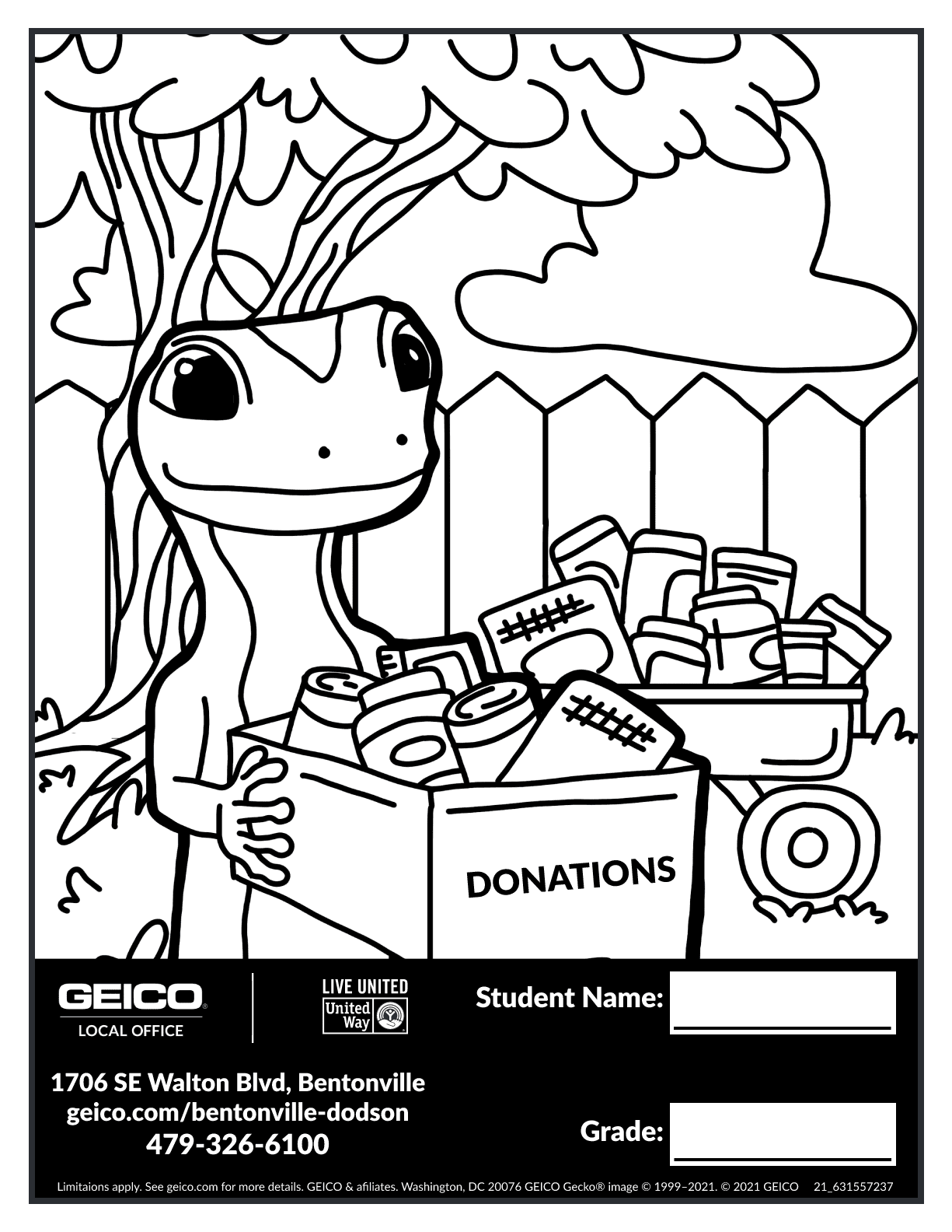 United Way Geico Coloring Contest - United Way of Fort Smith Area